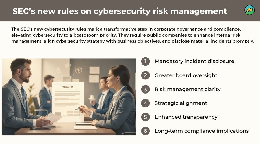 SEC&rsquo;s new rules on cybersecurity risk management