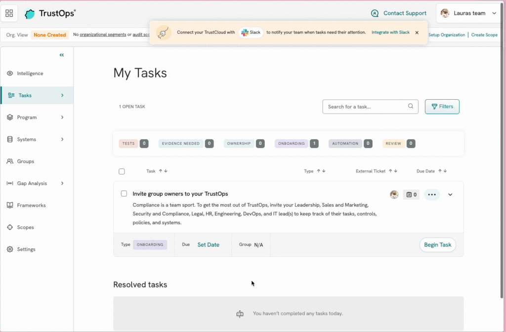 Tasks