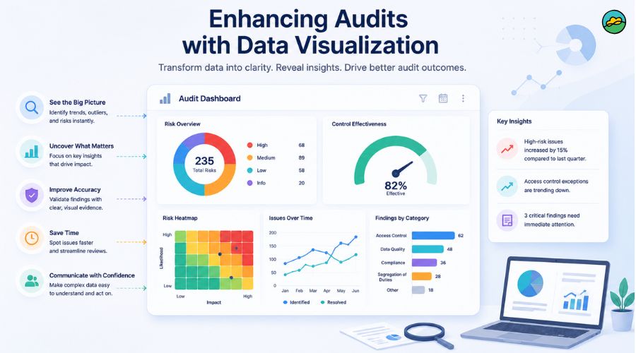 Enhancing audits with data visualization
