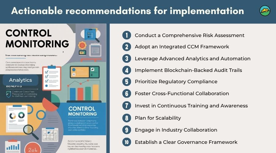 Actionable recommendations for implementation