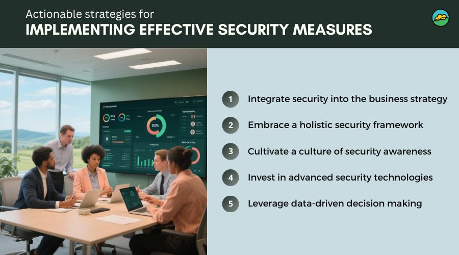 Actionable strategies for implementing effective security measures