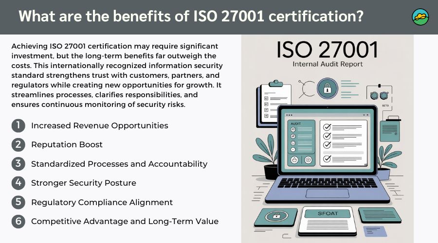 What are the benefits of ISO 27001 certification
