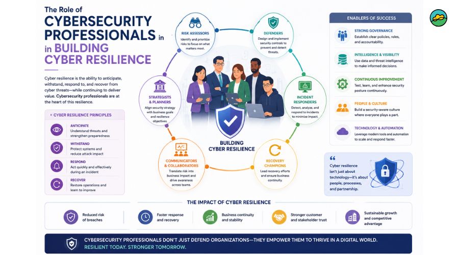 The role of cybersecurity professionals in building cyber resilience