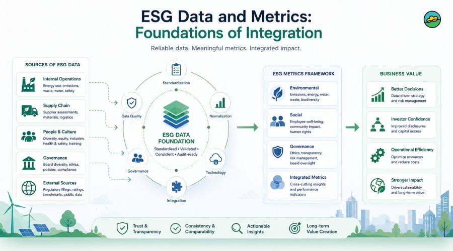 ESG data and metrics foundations of integration