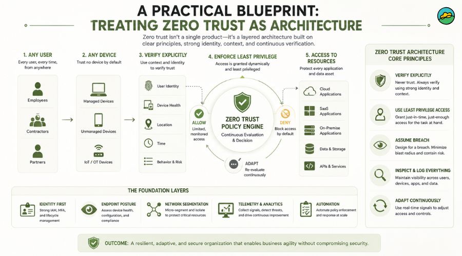 A practical blueprint treating zero trust as architecture
