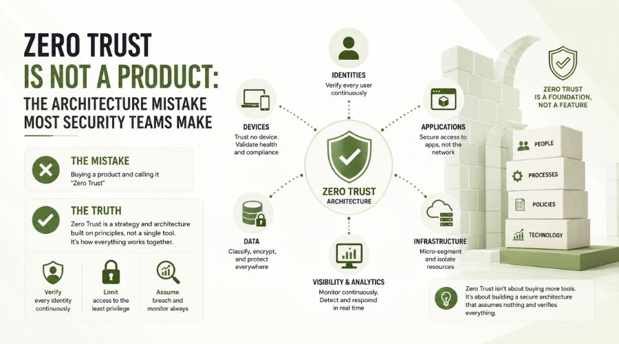 Zero trust is not a product The architecture mistake most security teams make